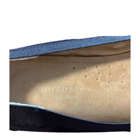 Naturalizer N5 Elastic Slip On Flats Fabric Ballet Flats Faux Snakeskin 6 - Picture 4 of 8